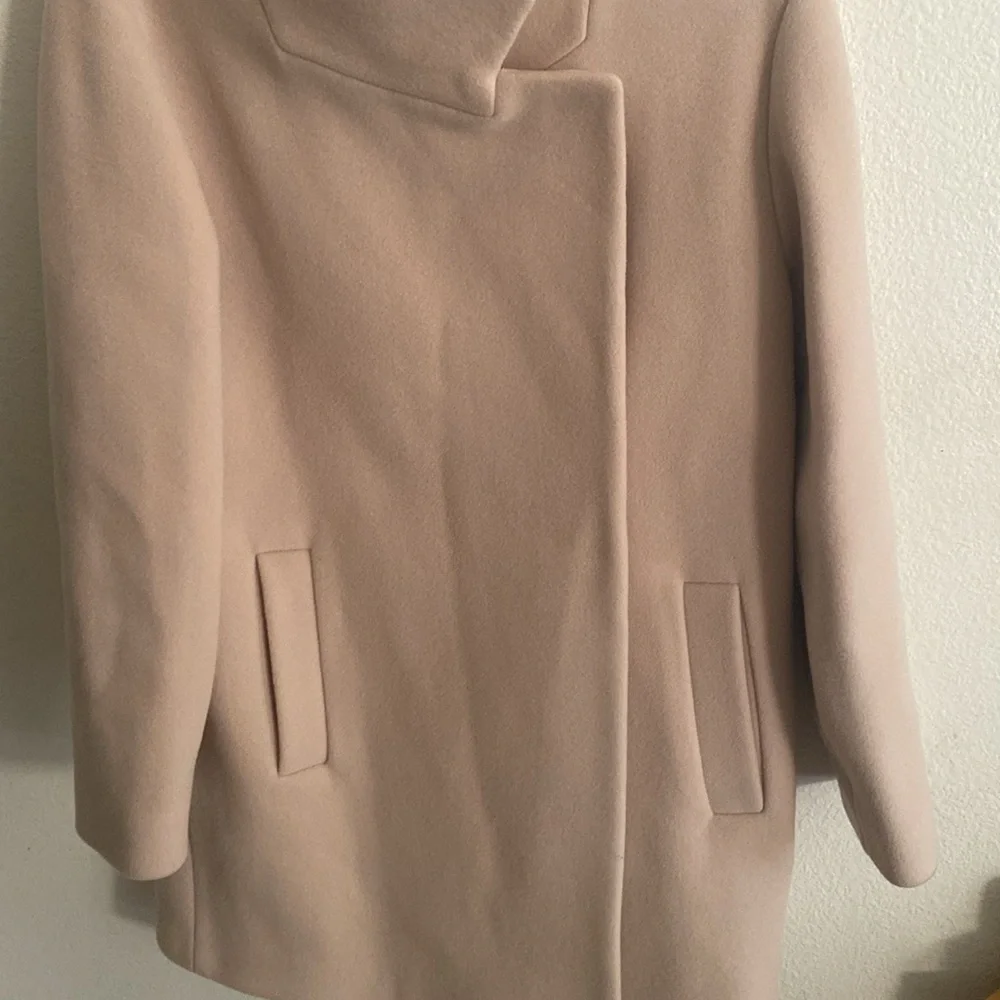 REISS Sicily Wool Blend High Collar Cocoon Coat - Picture 7 of 11